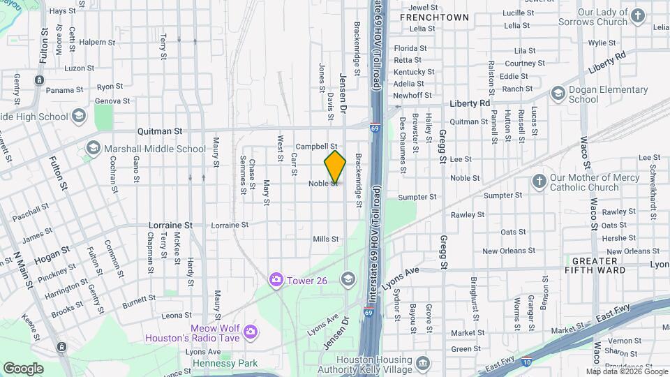 2708 Noble St Map and Location Details