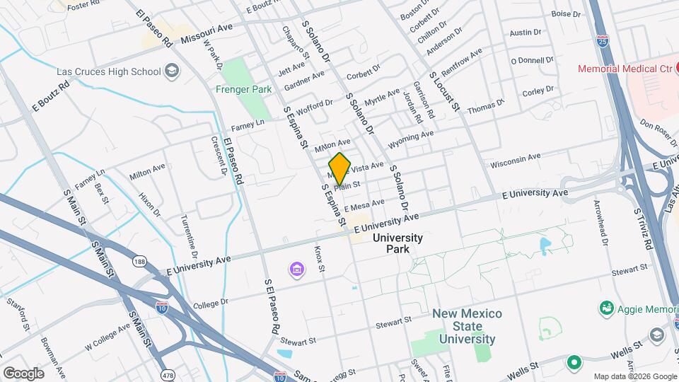 1116 Plain St Map and Location Details