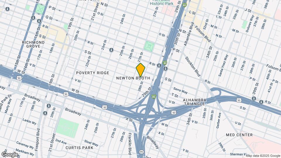 2727 T St Map and Location Details