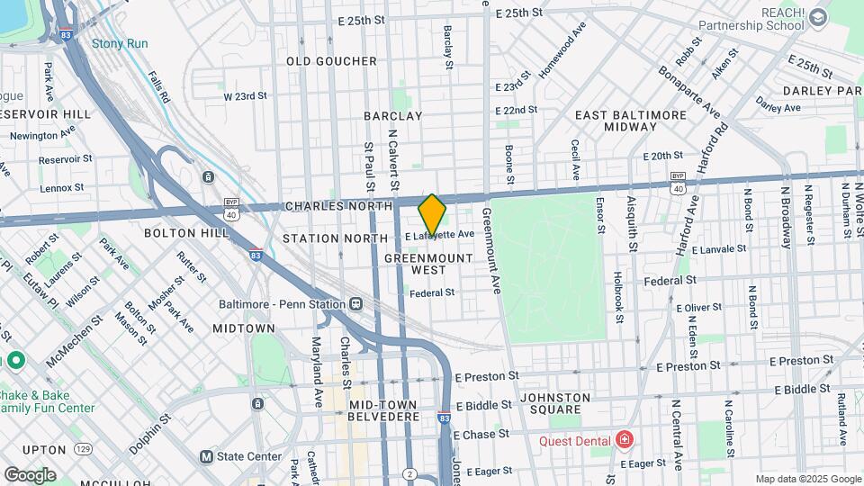 1729 Guilford Ave Map and Location Details