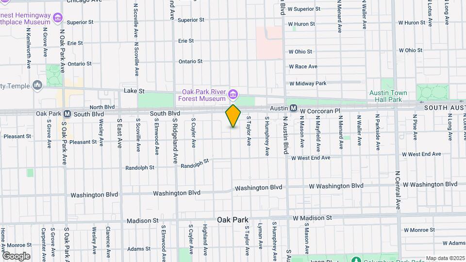 134 S Lombard Ave Map and Location Details