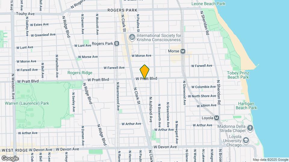 1637 W Pratt Blvd, Unit 1 Mapa y Detalles de la Ubicación