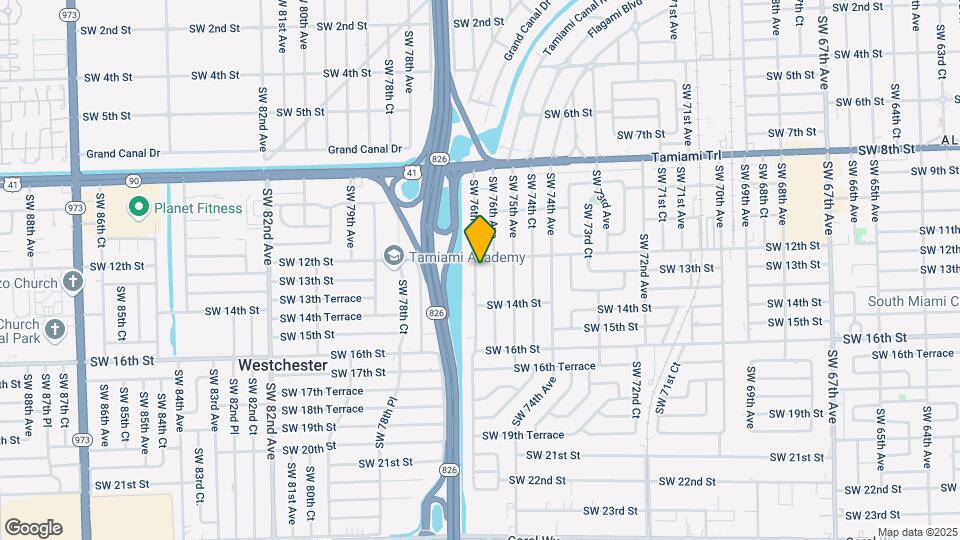 1221 SW 76th Ct Map and Location Details