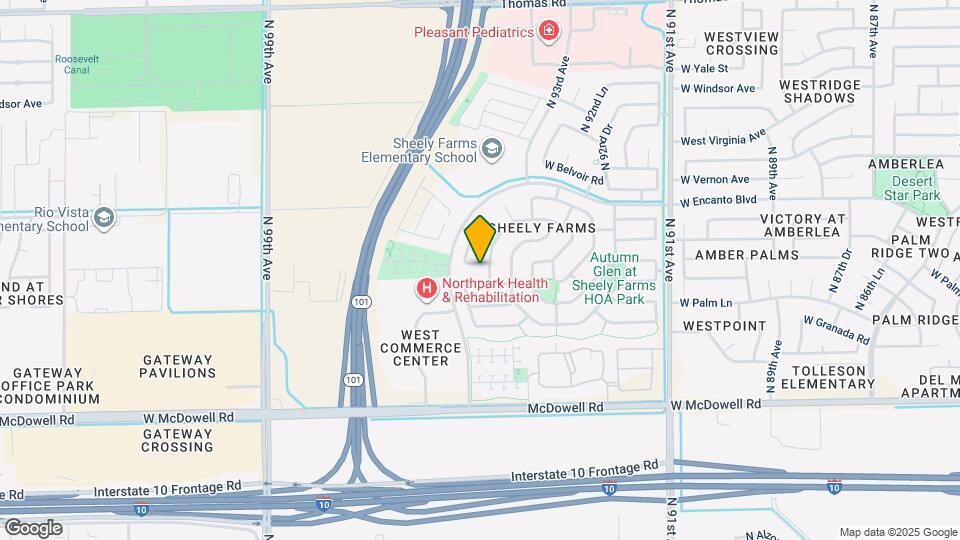 9423 W Monte Vista Rd Map and Location Details