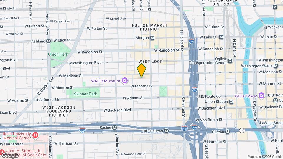 1033 W Rundell Pl Mapa y Detalles de la Ubicación