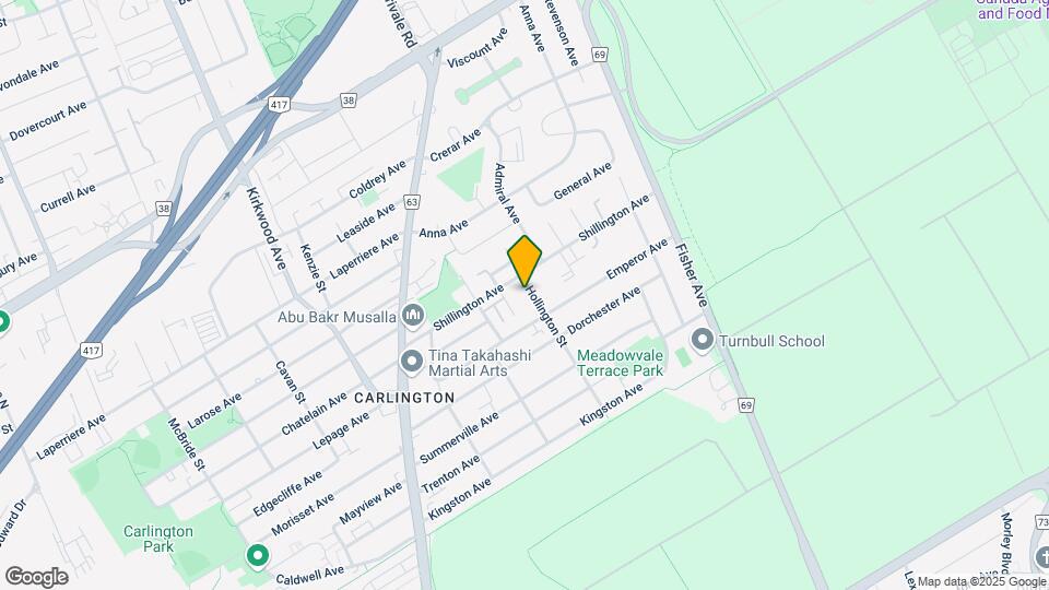 1006 Hollington St Map and Location Details