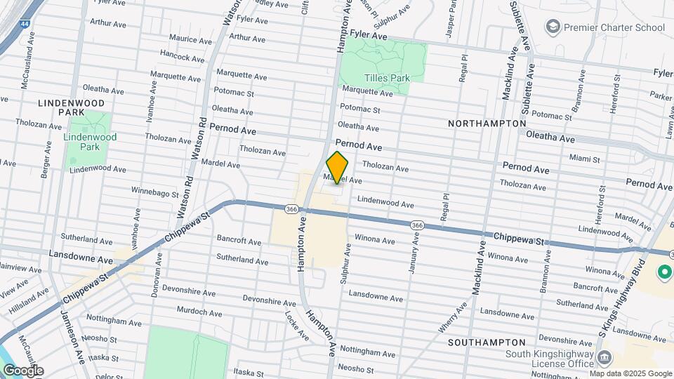 5819-5825 Lindenwood Ave Map and Location Details