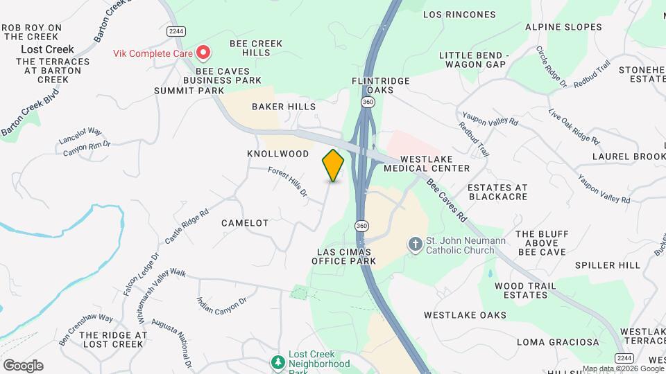 705 Castle Ridge Rd Map and Location Details