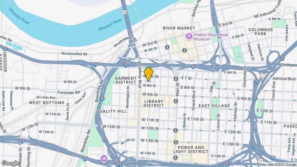 308 W 8th St, Unit 509 Map and Location Details