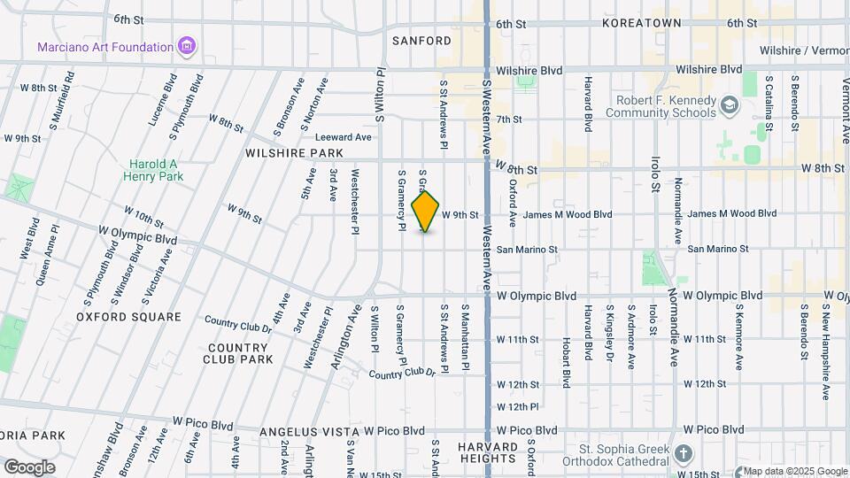 930 S Gramercy Dr Map and Location Details