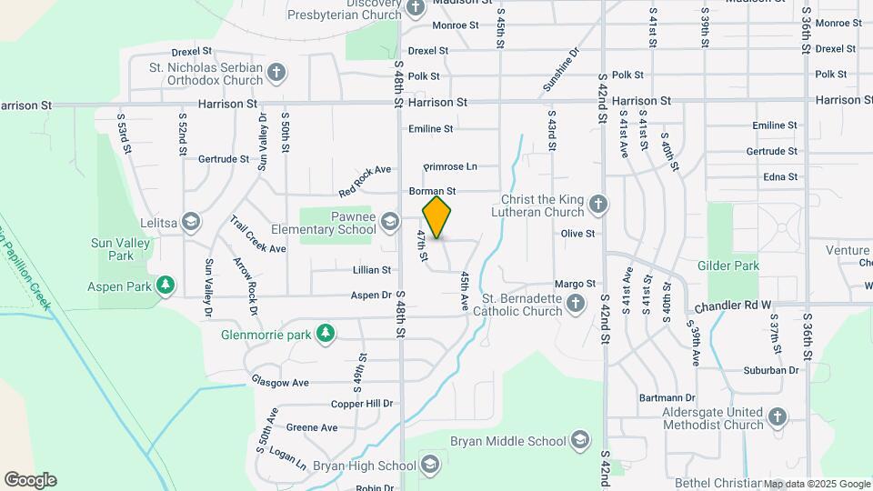 7504 S 46th Ave Map and Location Details