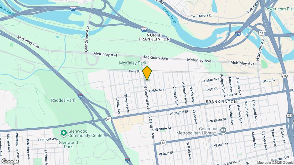 154-156-156 N Central Ave Map and Location Details