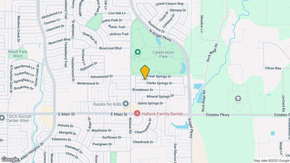 1613 Clarke Springs Dr Map and Location Details