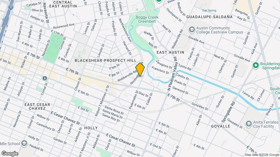 720 Pedernales St Map and Location Details