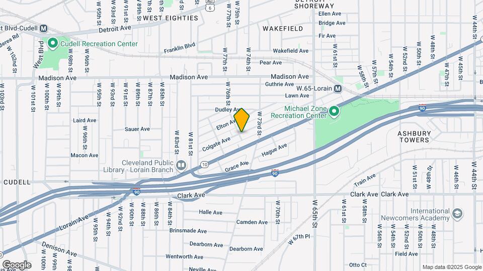7511 Colgate Ave Map and Location Details
