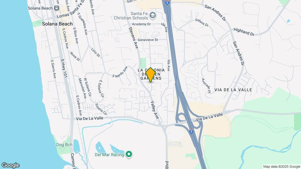 839 Valley Ave Map and Location Details