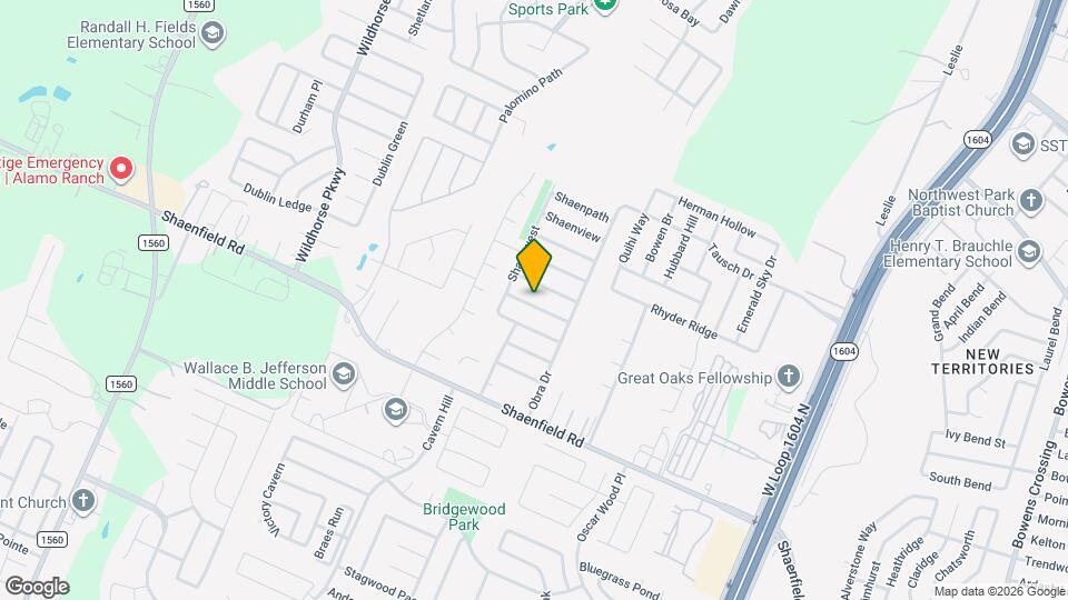 10707 N Shaenridge Map and Location Details