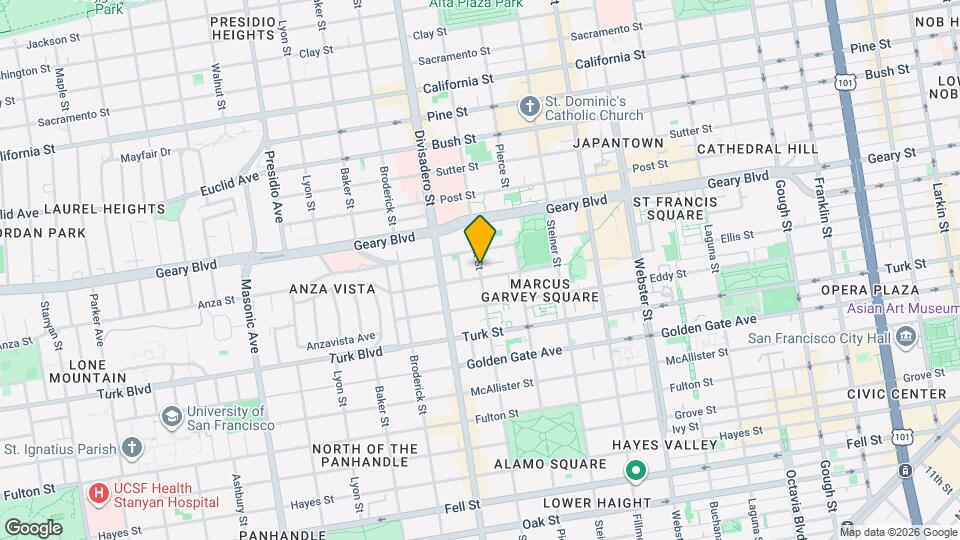 1340B Scott St Map and Location Details
