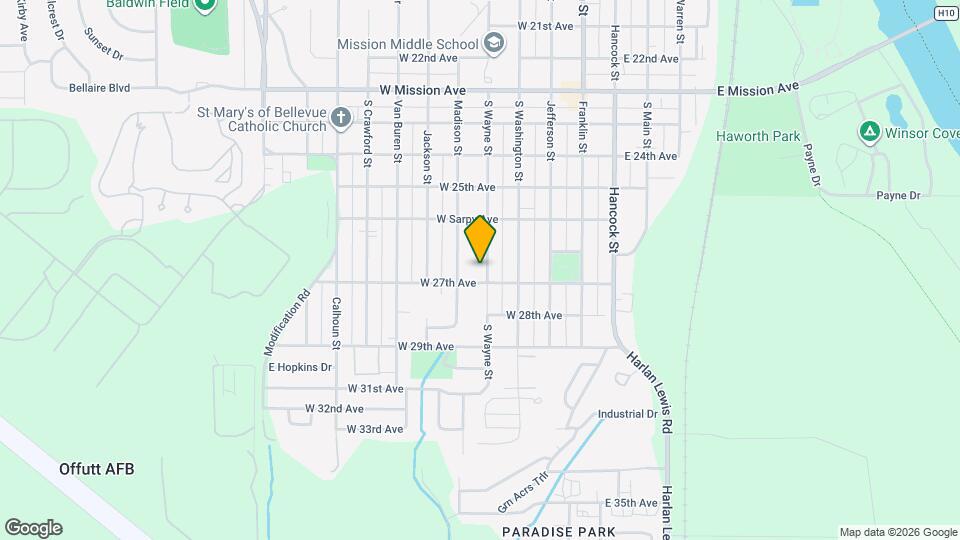 2608 S Wayne St Map and Location Details