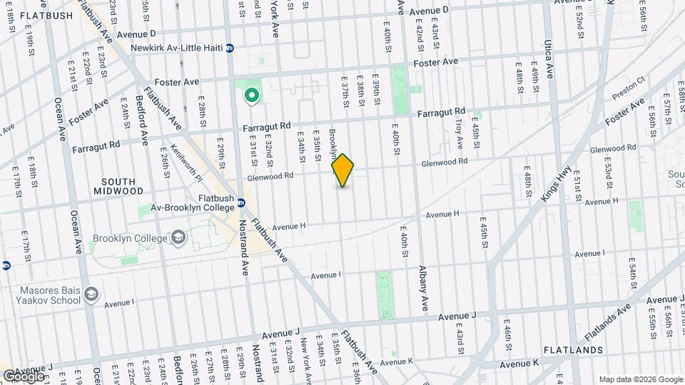 1625 Brooklyn Ave Map and Location Details