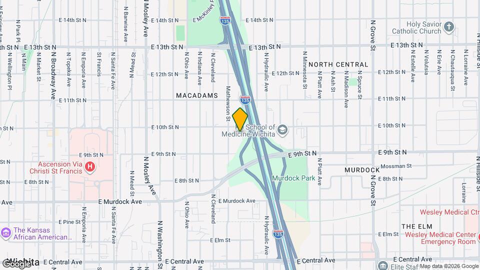 1031 New York St Map and Location Details