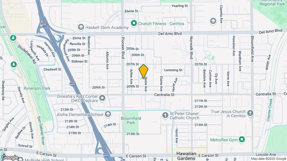 20821 Seine Ave Map and Location Details