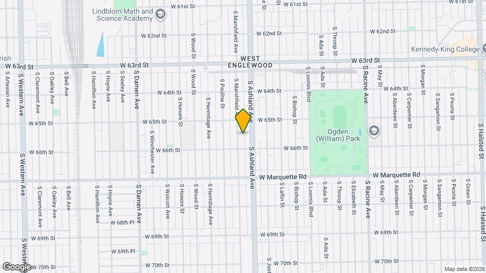 6527 S Marshfield Ave Map and Location Details