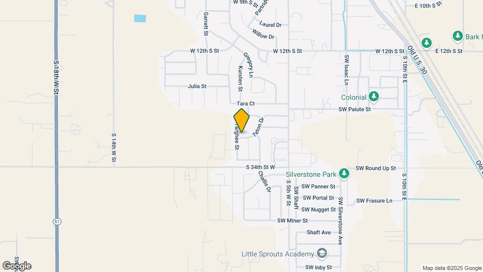 1690 Targhee St Map and Location Details