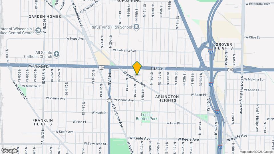 1742 W Atkinson Ave Map and Location Details