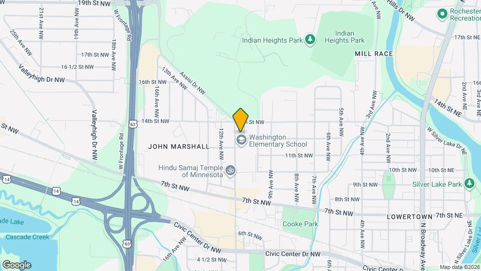 1015 12th St NW, Unit Unit 2 Map and Location Details