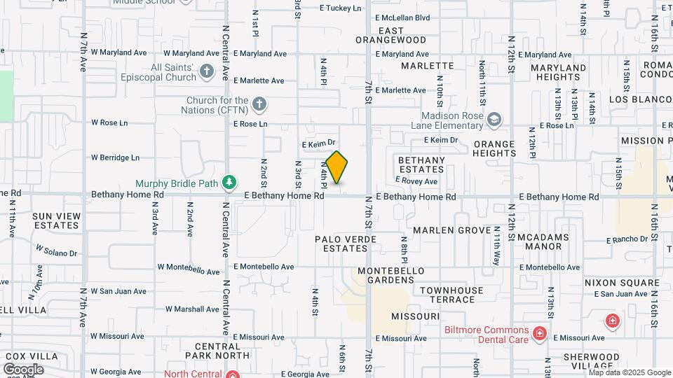 6006 N 5th Pl Map and Location Details