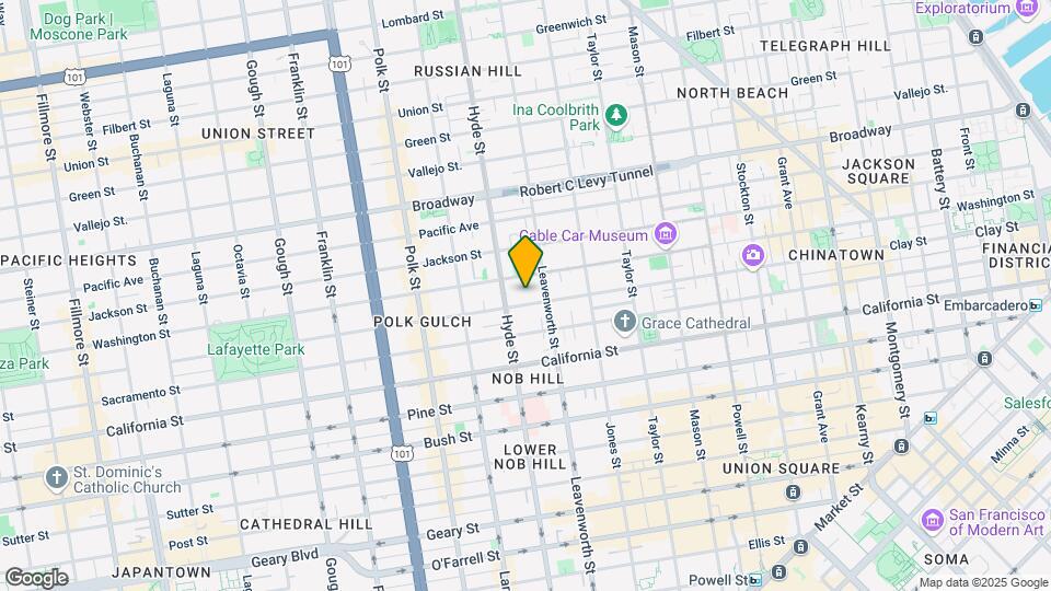 1450 Clay St Map and Location Details
