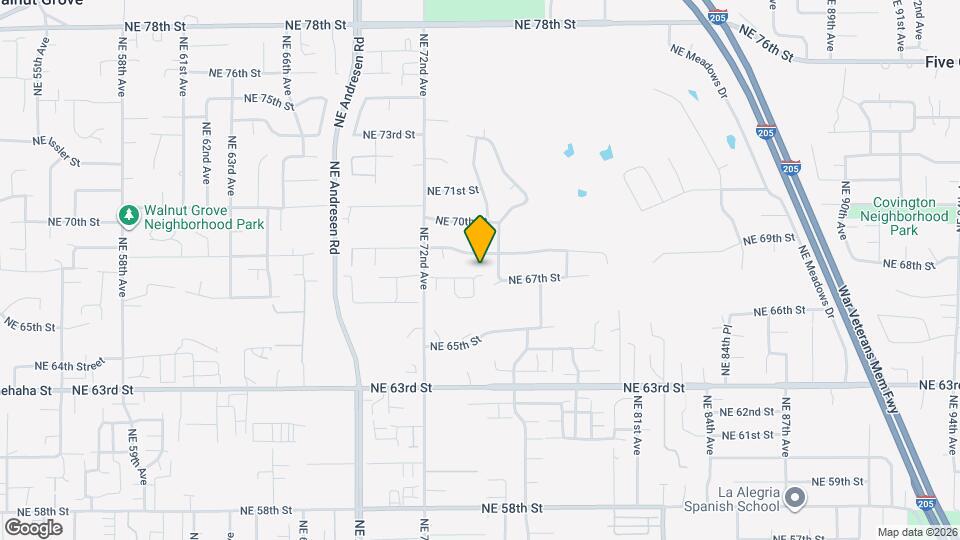 7332 NE 67th St Map and Location Details