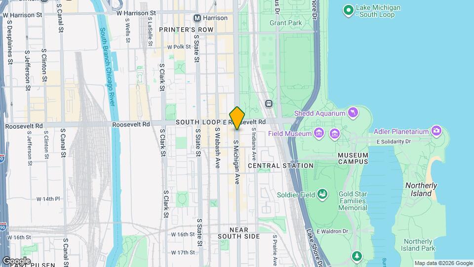 1251 S Michigan Ave Map and Location Details