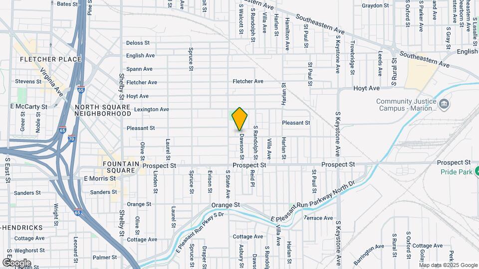 1724 Woodlawn Ave Map and Location Details