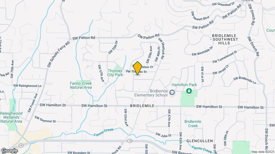 5117 SW Lowell St Map and Location Details