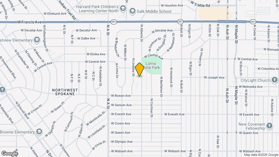 5703 N Alberta St Map and Location Details