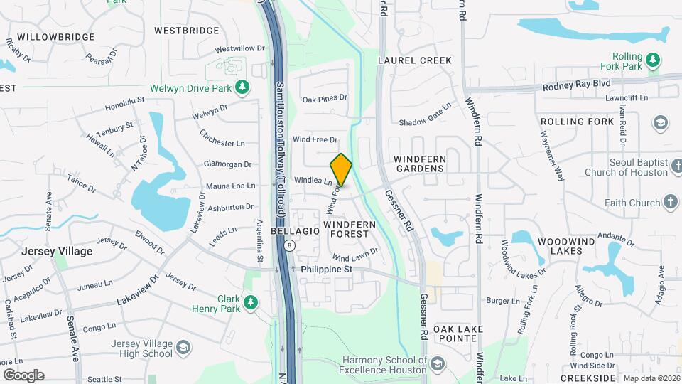 8306 Wind Forest Dr Map and Location Details