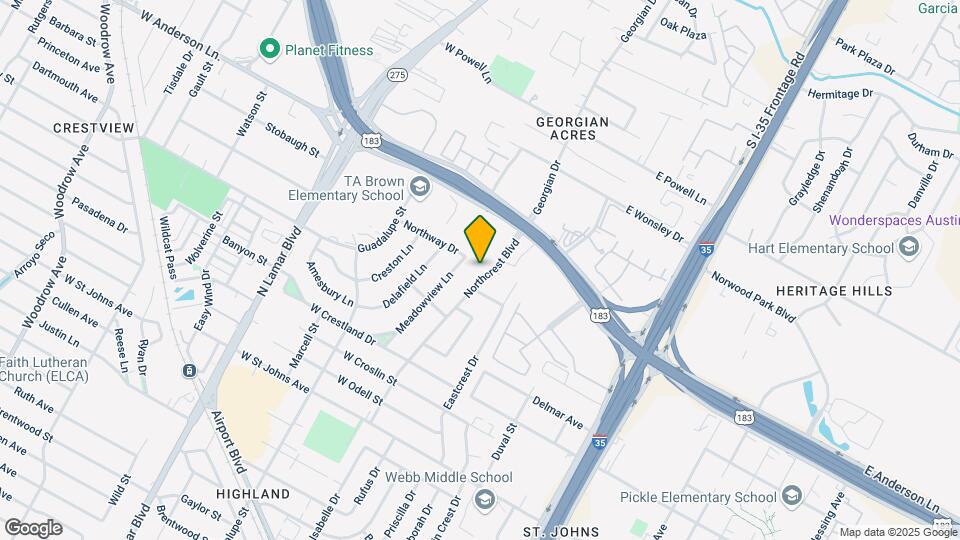 7706 Northcrest Blvd Map and Location Details
