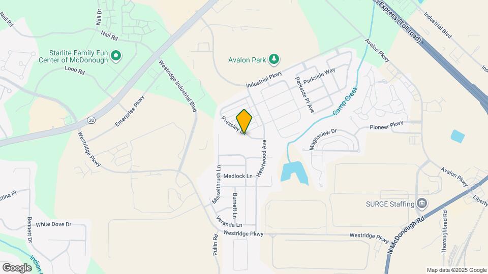 1576 Pressley Ln Map and Location Details