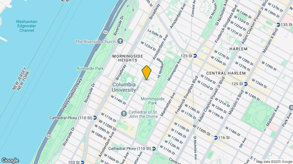 421 W 118th St Map and Location Details