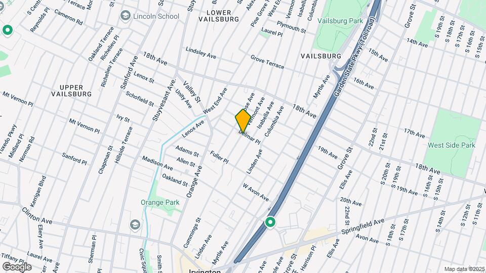 107 Delmar Pl Mapa y Detalles de la Ubicación