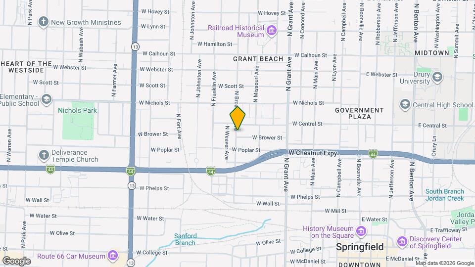 951 W Brower St Map and Location Details