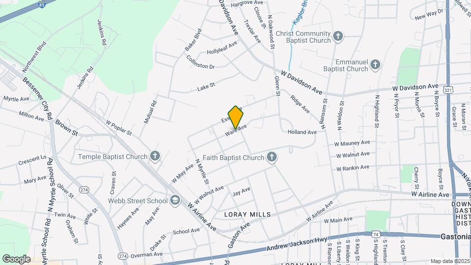 1315 Ware Ave Map and Location Details