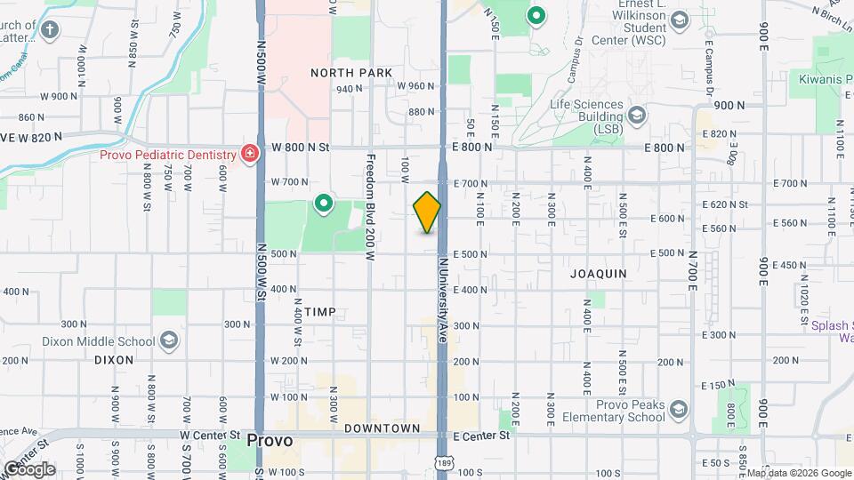 543 N University Ave, Unit 208 Mapa y Detalles de la Ubicación