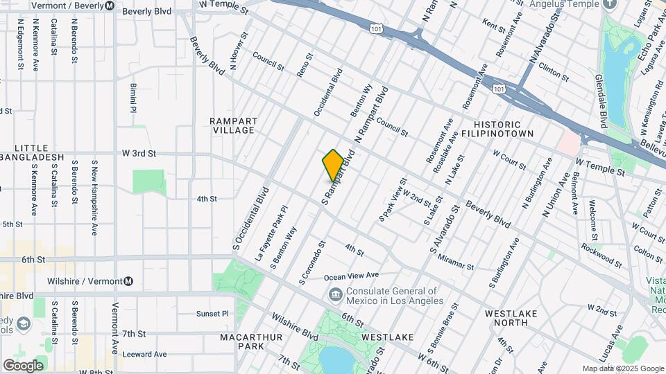 247 S Rampart Blvd-Unit -101 Map and Location Details
