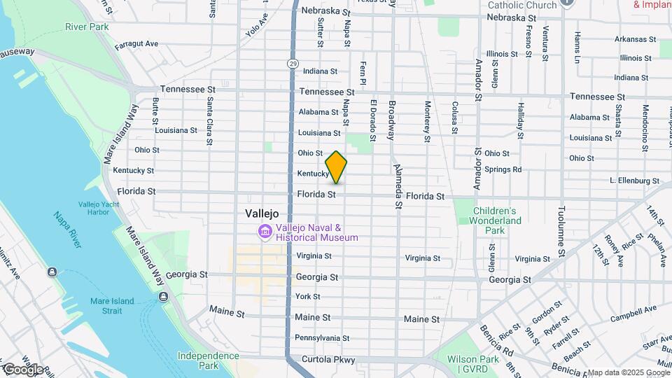 832 Florida St Map and Location Details