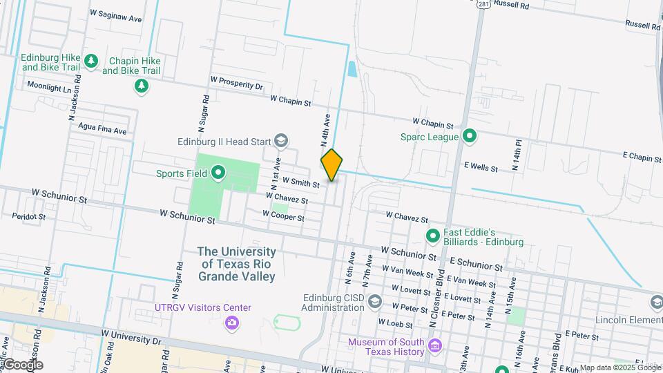 1024 N Abbey Ave Map and Location Details