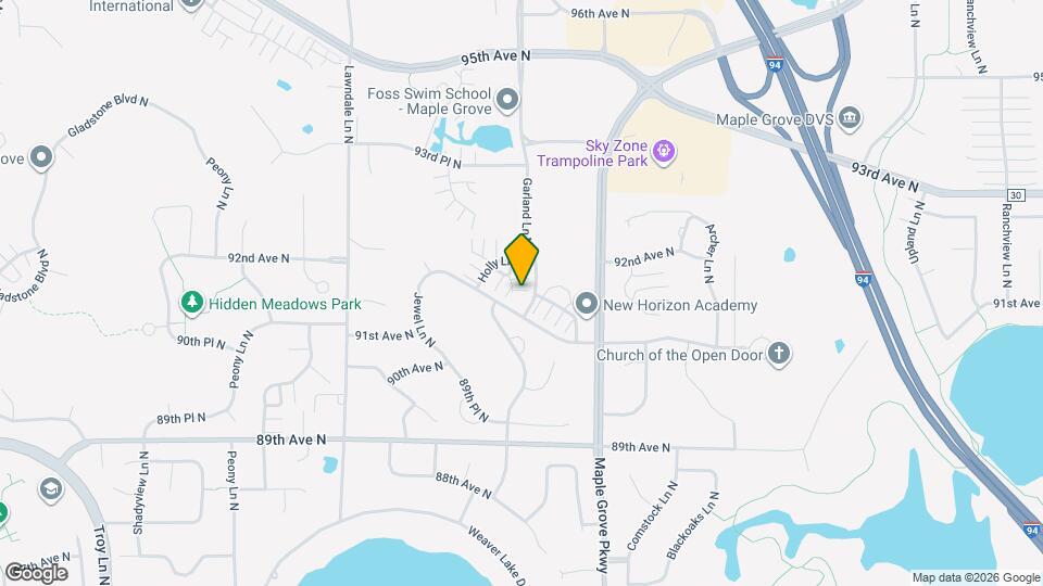 9204 Holly Ln N Map and Location Details