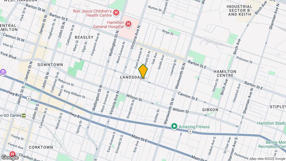 360 Cannon St E Map and Location Details